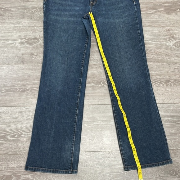 Ann Taylor Loft Straight Fit Denim Jeans 12 - Picture 10 of 16